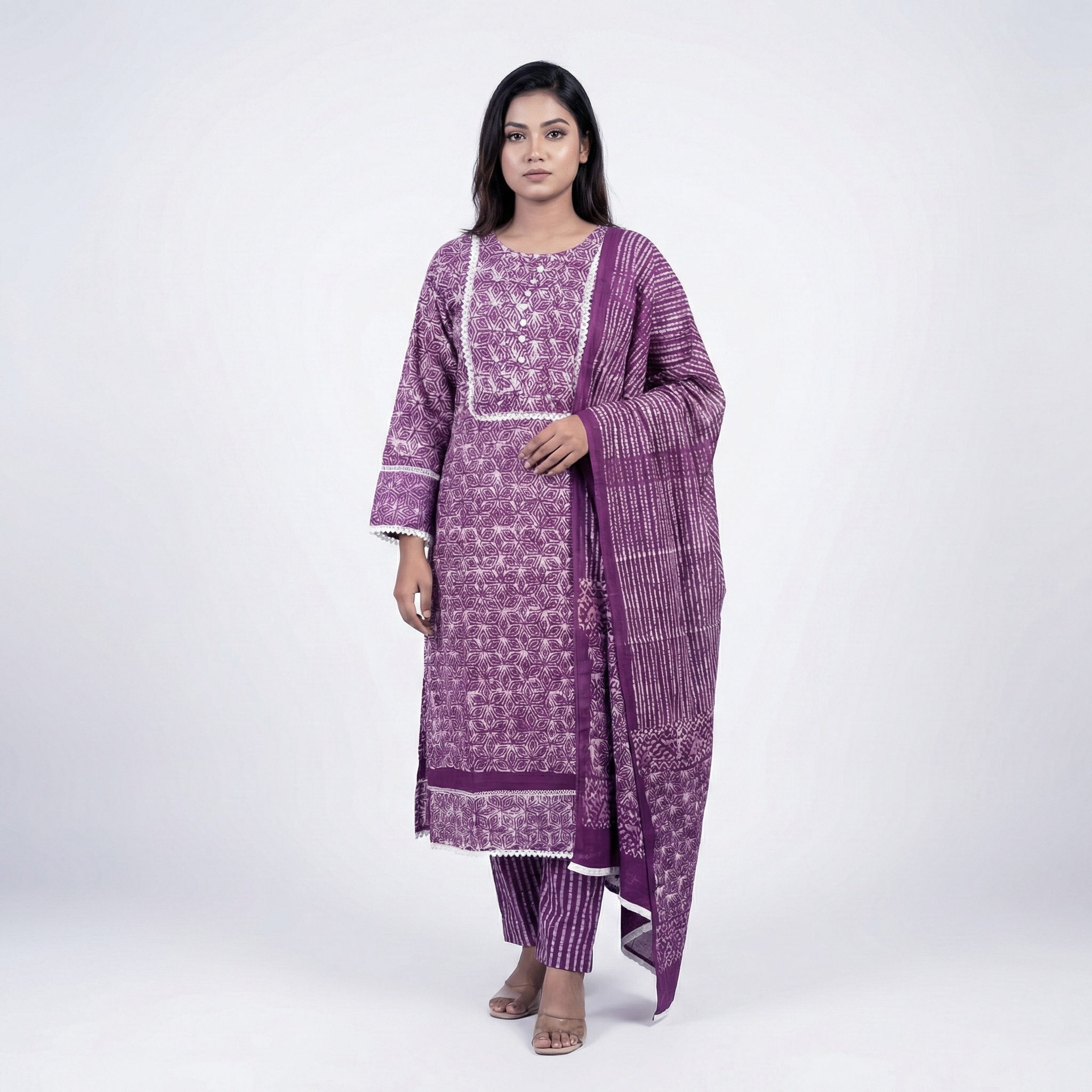 Batik Premium Cotton Three-Piece Set