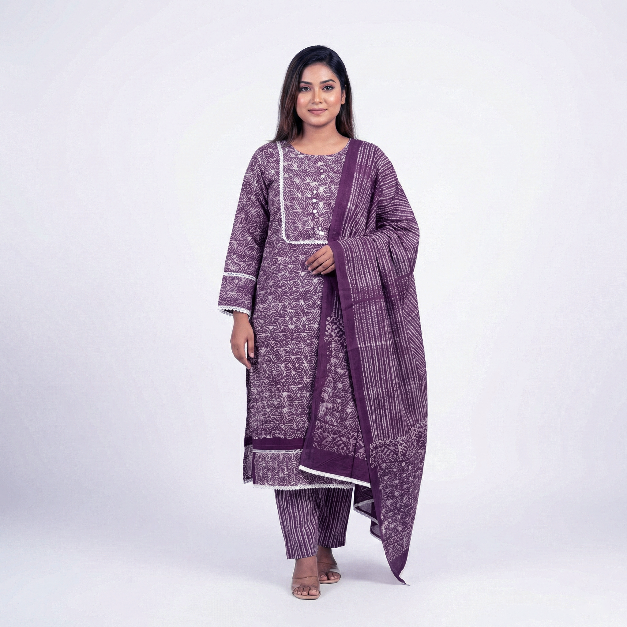 Batik Premium Cotton Three-Piece Set