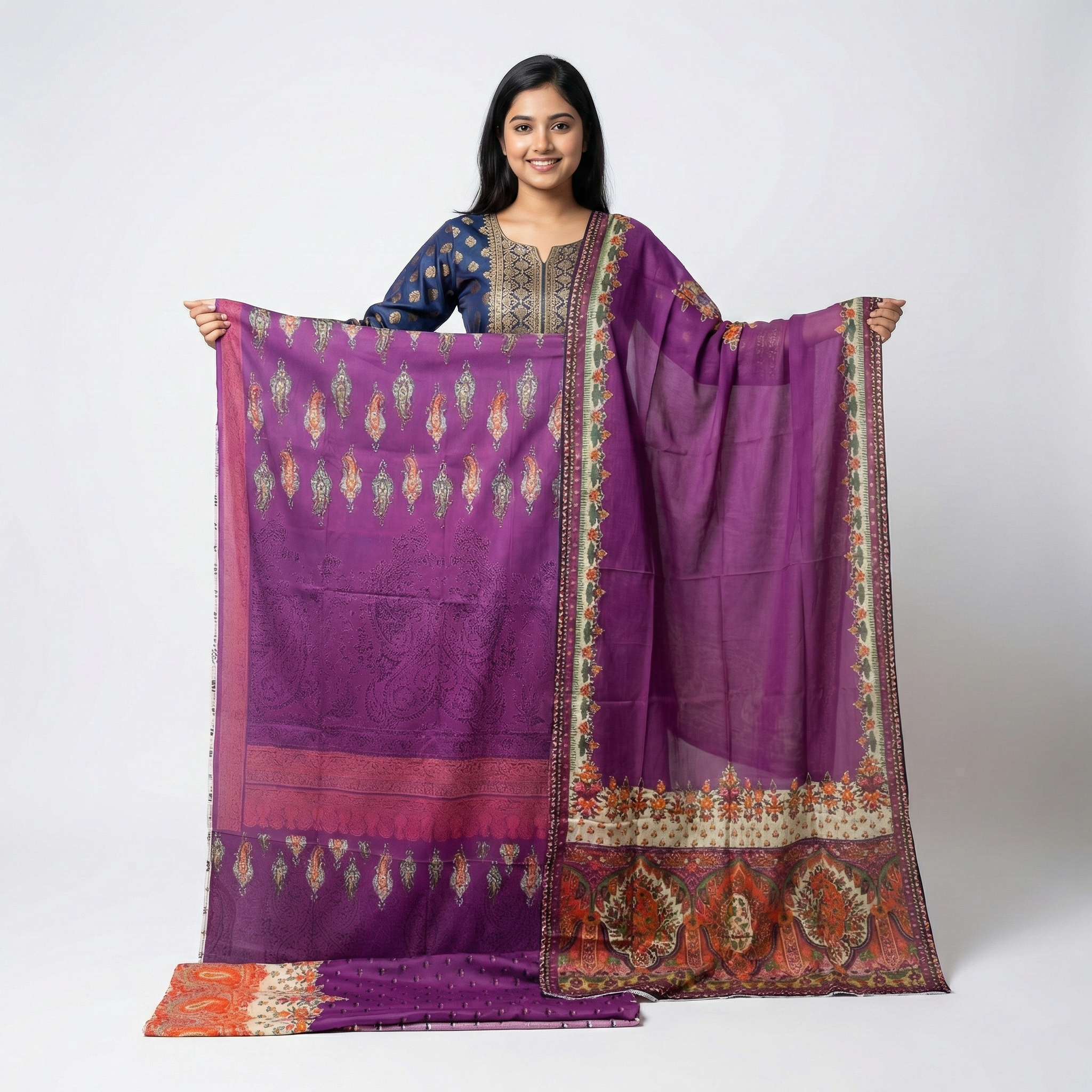 Coco Premium Cotton Lawn Three Piece Set