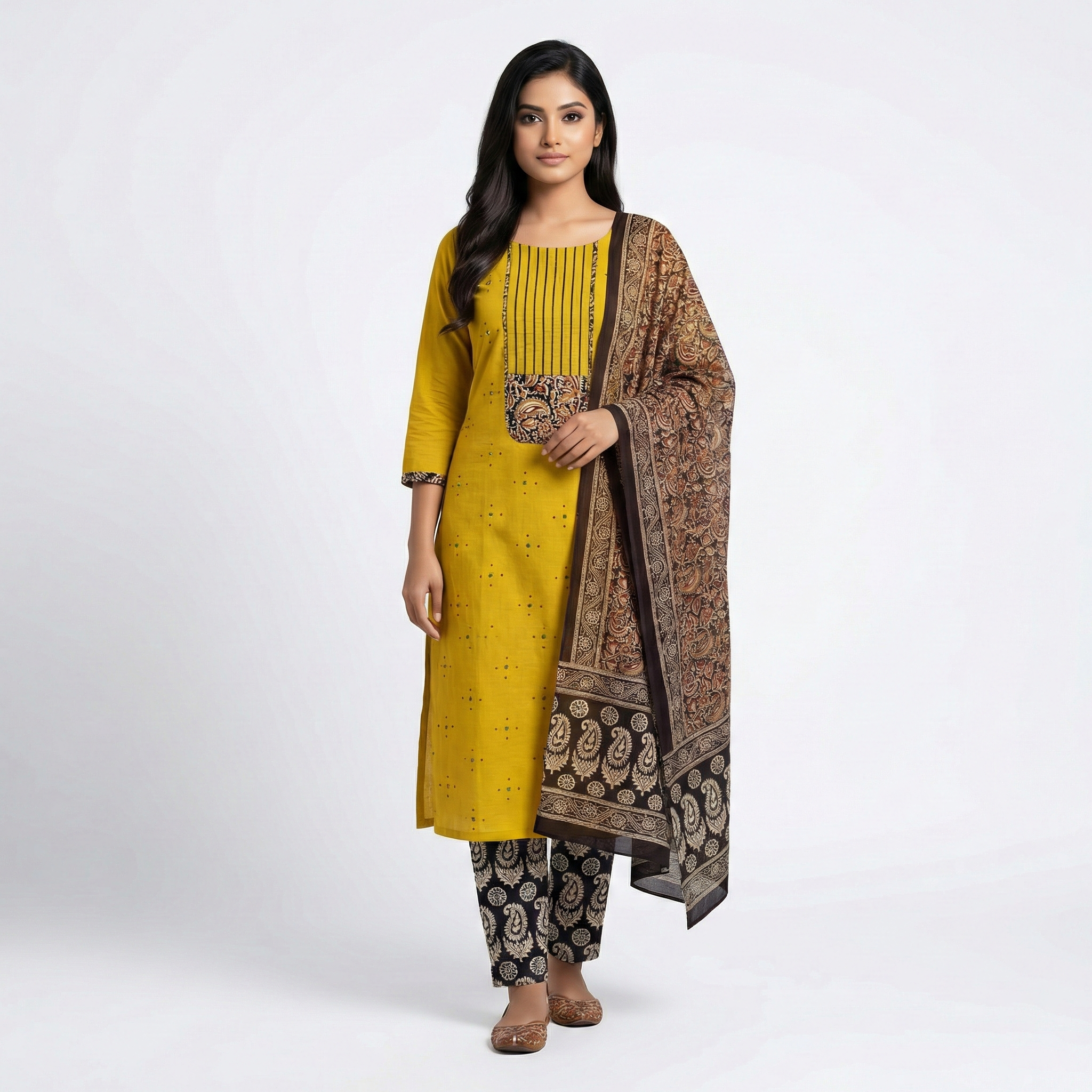 Block Karchupi Shalwar Kameez