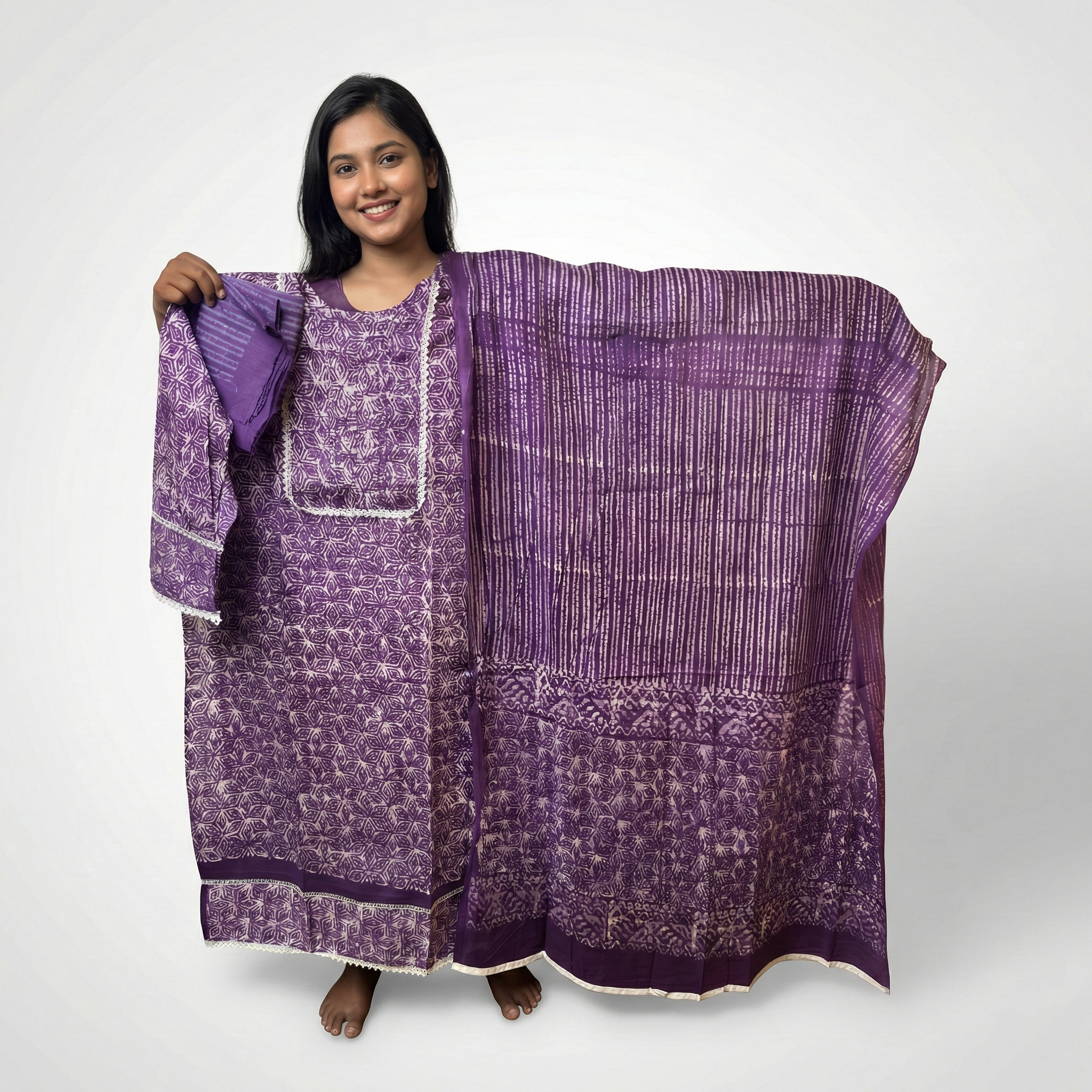 Batik Premium Cotton Three-Piece Set