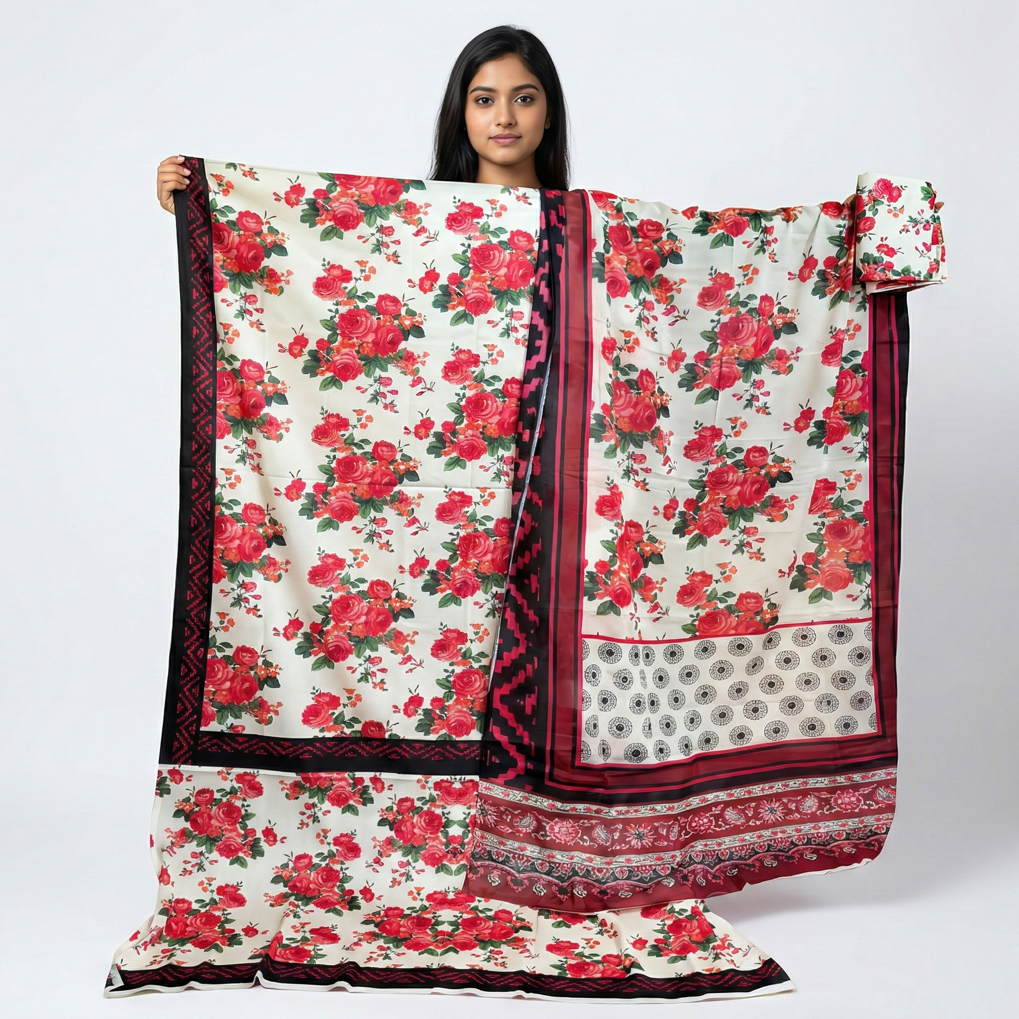 Bin Hameed Lawn Three Piece With Print Salwar