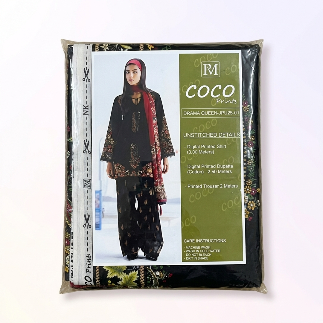 Coco Premium Cotton Lawn Three Piece Set