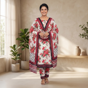 Bin Hameed Lawn Three Piece With Print Salwar