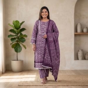 Batik Premium Cotton Three-Piece Set